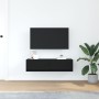 Cabinet de TV Negro Roble 100x31x25,5 cm Madera elaborada de , Muebles TV - Ref: Foro24-861527, Precio: 68,64 €, Descuento: %