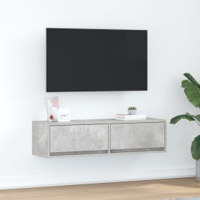 Mueble de TV Gris Concreto Madera Compuesa 100 x 31 x 25.5 cm de , Muebles TV - Ref: Foro24-861529, Precio: 64,67 €, Descuent...
