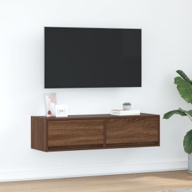 Aparador de TV Marrón Roble 100x31x25,5 cm Madera elaborada de , Muebles TV - Ref: Foro24-861532, Precio: 77,49 €, Descuento: %