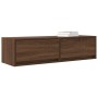 Aparador de TV Marrón Roble 100x31x25,5 cm Madera elaborada de , Muebles TV - Ref: Foro24-861532, Precio: 77,49 €, Descuento: %