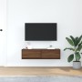 Aparador de TV Marrón Roble 100x31x25,5 cm Madera elaborada de , Muebles TV - Ref: Foro24-861532, Precio: 77,49 €, Descuento: %