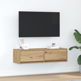 mueble para TV de roble artesano 100x31x25,5 cm de madera elaborada de , Muebles TV - Ref: Foro24-861534, Precio: 71,85 €, De...