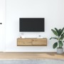 mueble para TV de roble artesano 100x31x25,5 cm de madera elaborada de , Muebles TV - Ref: Foro24-861534, Precio: 71,85 €, De...