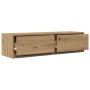 mueble para TV de roble artesano 100x31x25,5 cm de madera elaborada de , Muebles TV - Ref: Foro24-861534, Precio: 71,85 €, De...