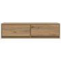 mueble para TV de roble artesano 100x31x25,5 cm de madera elaborada de , Muebles TV - Ref: Foro24-861534, Precio: 71,85 €, De...