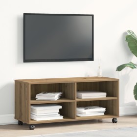 Mueble de TV de roble artesanal 90x35x35 cm en madera elaborada de , Muebles TV - Ref: Foro24-861980, Precio: 64,49 €, Descue...