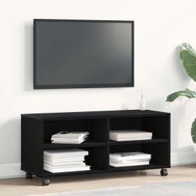 Mueble para Televisor Negro 90x35x35 cm Madera Elaborada de , Muebles TV - Ref: Foro24-861981, Precio: 68,22 €, Descuento: %