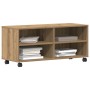 Mueble de TV de roble artesanal 90x35x35 cm en madera elaborada de , Muebles TV - Ref: Foro24-861980, Precio: 64,49 €, Descue...