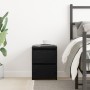 Mesa de Noche con Cajones de Roble Negro 30x30x40 cm de , Mesitas de noche - Ref: Foro24-861988, Precio: 48,41 €, Descuento: ...