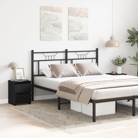 Mesitas de Noche con Cajones 2 pcs Negro Roble 30x30x40 cm de , Mesitas de noche - Ref: Foro24-861989, Precio: 83,55 €, Descu...