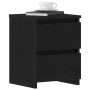 Mesitas de Noche con Cajones 2 pcs Negro Roble 30x30x40 cm de , Mesitas de noche - Ref: Foro24-861989, Precio: 83,55 €, Descu...