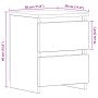 Mesitas de Noche con Cajones 2 pcs Negro Roble 30x30x40 cm de , Mesitas de noche - Ref: Foro24-861989, Precio: 83,55 €, Descu...