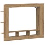 Cabinet de TV Wall-Mounted de en Roble Artesanal 152x22x113 cm de , Muebles TV - Ref: Foro24-861998, Precio: 97,73 €, Descuen...