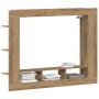 Cabinet de TV Wall-Mounted de en Roble Artesanal 152x22x113 cm de , Muebles TV - Ref: Foro24-861998, Precio: 97,73 €, Descuen...