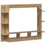 Cabinet de TV Wall-Mounted de en Roble Artesanal 152x22x113 cm de , Muebles TV - Ref: Foro24-861998, Precio: 97,73 €, Descuen...