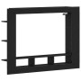 Cabinet de TV Wall-Mounted Negro Roble 152x22x113 cm de , Muebles TV - Ref: Foro24-861999, Precio: 103,37 €, Descuento: %