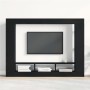 Cabinet de TV Wall-Mounted Negro Roble 152x22x113 cm de , Muebles TV - Ref: Foro24-861999, Precio: 103,37 €, Descuento: %