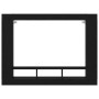 Cabinet de TV Wall-Mounted Negro Roble 152x22x113 cm de , Muebles TV - Ref: Foro24-861999, Precio: 103,37 €, Descuento: %