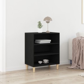 Sideboard Negro Roble 57x35x70 cm Madera Compuesta de , Aparadores - Ref: Foro24-862043, Precio: 63,22 €, Descuento: %
