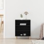 Sideboard Negro Roble 57x35x70 cm Madera Compuesta de , Aparadores - Ref: Foro24-862043, Precio: 63,22 €, Descuento: %