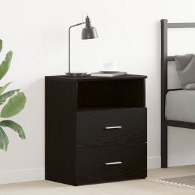 Mesita de Noche Negra de Roble 50x32x60cm de de , Mesitas de noche - Ref: Foro24-862051, Precio: 68,82 €, Descuento: %