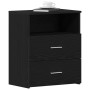 Mesita de Noche Negra de Roble 50x32x60cm de de , Mesitas de noche - Ref: Foro24-862051, Precio: 68,82 €, Descuento: %