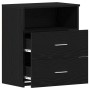 Mesita de Noche Negra de Roble 50x32x60cm de de , Mesitas de noche - Ref: Foro24-862051, Precio: 68,82 €, Descuento: %
