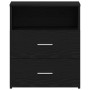 Mesita de Noche Negra de Roble 50x32x60cm de de , Mesitas de noche - Ref: Foro24-862051, Precio: 68,82 €, Descuento: %