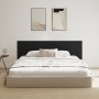 Cabecero de pared de roble negro 240x1.5x80 cm hecho de madera elaborada de , Cabeceros y pies de cama - Ref: Foro24-862085, ...