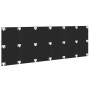 Cabecero de pared de roble negro 240x1.5x80 cm hecho de madera elaborada de , Cabeceros y pies de cama - Ref: Foro24-862085, ...