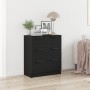 Aparador de roble negro de 60x30x70 cm de madera elaborada de , Aparadores - Ref: Foro24-862087, Precio: 74,79 €, Descuento: %