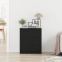 Aparador de roble negro de 60x30x70 cm de madera elaborada de , Aparadores - Ref: Foro24-862087, Precio: 74,79 €, Descuento: %