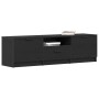 Gabinete para TV - Roble Negro - 140x35x40 cm - Hecho de Madera Ingieniería de , Muebles TV - Ref: Foro24-862088, Precio: 107...