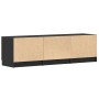 Gabinete para TV - Roble Negro - 140x35x40 cm - Hecho de Madera Ingieniería de , Muebles TV - Ref: Foro24-862088, Precio: 107...