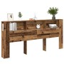 Cabecero de Armario de Madera Vieja 220x18,5x104,5 cm de , Cabeceros y pies de cama - Ref: Foro24-862090, Precio: 101,31 €, D...