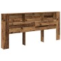 Cabecero de Armario de Madera Vieja 220x18,5x104,5 cm de , Cabeceros y pies de cama - Ref: Foro24-862090, Precio: 101,31 €, D...