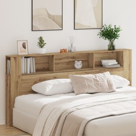 Cabecero Artisanal de Roble 220x18,5x104,5 cm de , Cabeceros y pies de cama - Ref: Foro24-862091, Precio: 101,31 €, Descuento: %