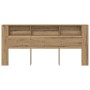Cabecero Artisanal de Roble 220x18,5x104,5 cm de , Cabeceros y pies de cama - Ref: Foro24-862091, Precio: 101,31 €, Descuento: %