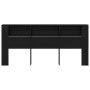 Cabecero Armario Negro Roble 220x18,5x104,5 cm de , Cabeceros y pies de cama - Ref: Foro24-862092, Precio: 107,16 €, Descuent...