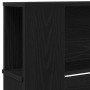 Cabecero Armario Negro Roble 220x18,5x104,5 cm de , Cabeceros y pies de cama - Ref: Foro24-862092, Precio: 107,16 €, Descuent...