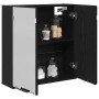 Gabinete Espejo de Baño - Roble Negro, 64x20x66.5 cm, Hecho de Madera Elaborada de , Tocadores de baño - Ref: Foro24-862096, ...