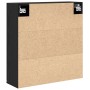 Gabinete Espejo de Baño - Roble Negro, 64x20x66.5 cm, Hecho de Madera Elaborada de , Tocadores de baño - Ref: Foro24-862096, ...