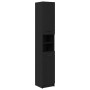 Gabinete de baño de roble negro - 32x34x188.5 cm de , Tocadores de baño - Ref: Foro24-862097, Precio: 105,17 €, Descuento: %