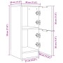 Aparadores 2 pcs en Roble Negro, 30x30x70 cm, Hecho de Madera Elaborada | Foro24.es | Tu tienda online para hogar, jardín y más Foro24.es