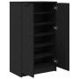 Armario para zapatos en roble negro, 59x35x100 cm, hecho de madera de , Armarios y almacenamiento - Ref: Foro24-862102, Preci...