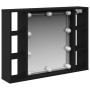 Espejo de LED  - Roble Negro - 76x15x55 cm - Hecho de Madera Elaborada | Foro24.es | Tu tienda online para hogar, jardín y más Foro24.es