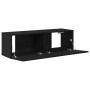 Armarios para TV 2 unidades Negro Roble 100x30x30 cm Madera de , Muebles TV - Ref: Foro24-862106, Precio: 95,95 €, Descuento: %