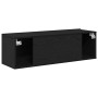 Armarios para TV 2 unidades Negro Roble 100x30x30 cm Madera de , Muebles TV - Ref: Foro24-862106, Precio: 95,95 €, Descuento: %