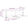 Armarios para TV 2 unidades Negro Roble 100x30x30 cm Madera de , Muebles TV - Ref: Foro24-862106, Precio: 95,95 €, Descuento: %