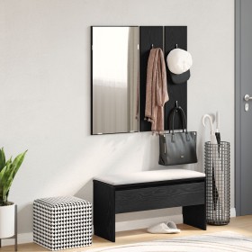 Conjunto de Muebles para Pasillo en Madera Ingenierizada de Roble Negro de , Bancos para recibidores y almacenamiento - Ref: ...